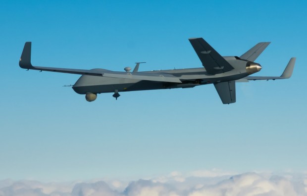 Predator B Extended Range First Flight With Long Wings | UAS VISION