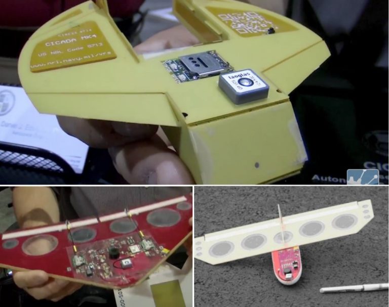 US Naval Research Lab Tests Stackable CICADA Microdrones Swarm UAS VISION