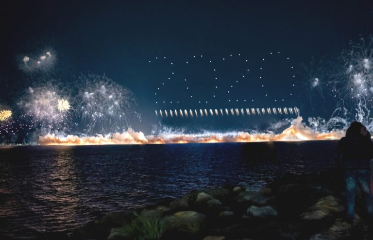 New Years Eve PyroDrone Show in UAE Breaks Guinness World Record | UAS