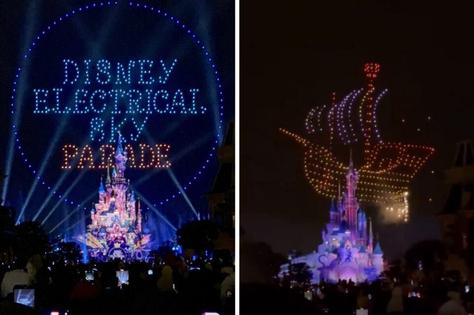 Disneyland Paris Launches the 500 Drone Disney Electrical Sky Parade